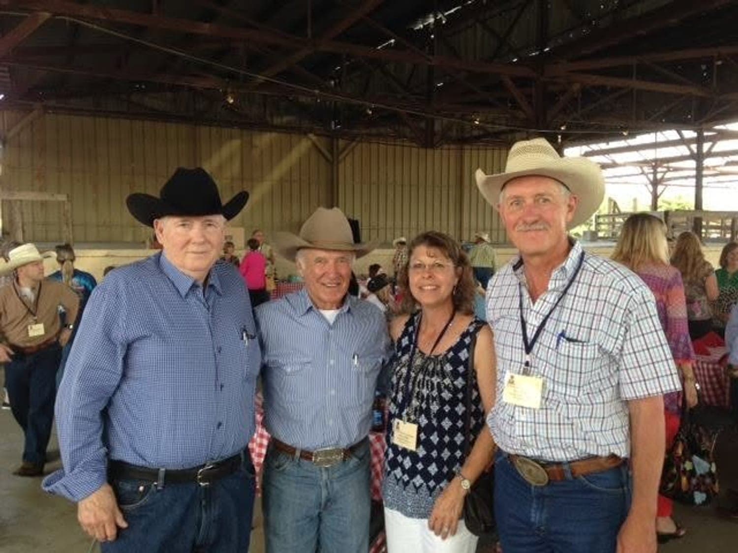 Stan Harper, Larry Mahan, Amy and Roy Leidtke Whole lot of awesome in one picture.
